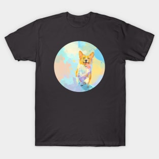 Happy Corgi - Dog Art T-Shirt